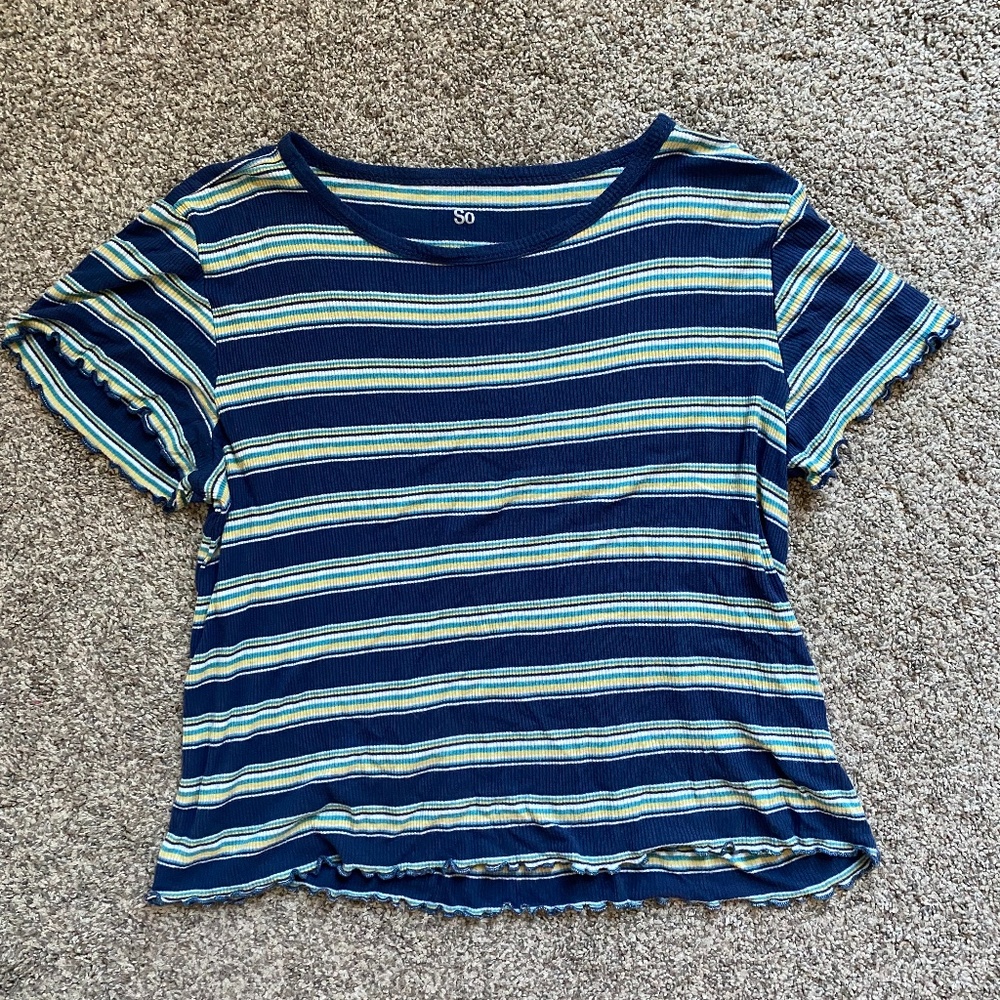 stripped crop top
